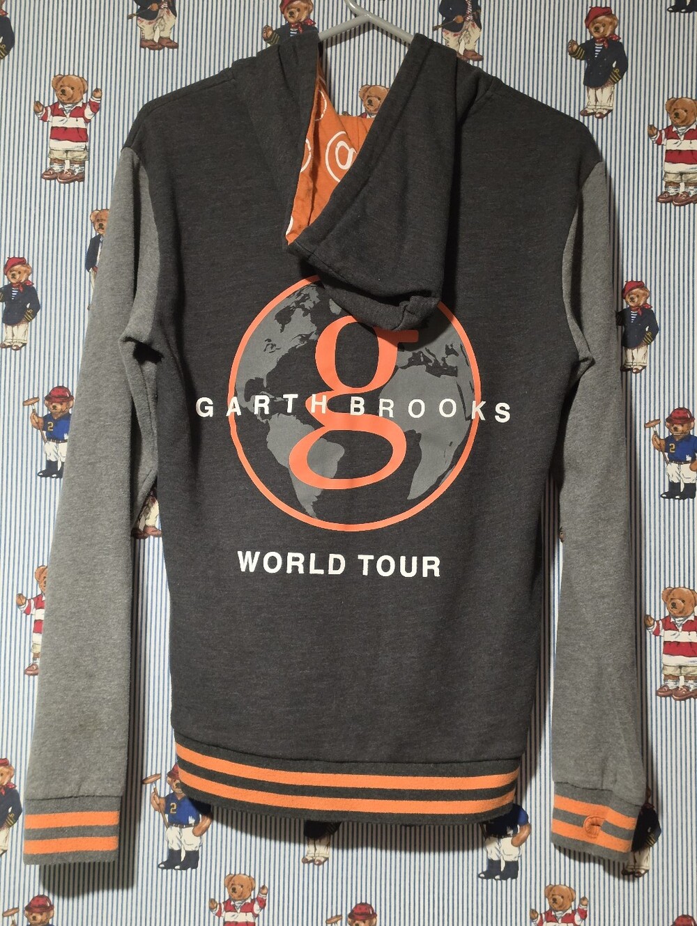 Garth Brooks Official World Tour Hooded Zip Sweatshirt Adult Small